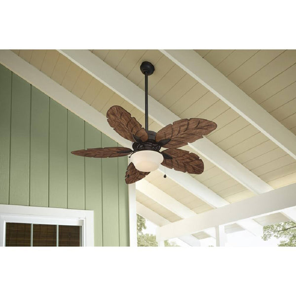 Harbor Breeze Waveport 52 - in Weathered Bronze LED Indoor/Outdoor Ceiling Fan with Light (5 - Blade)